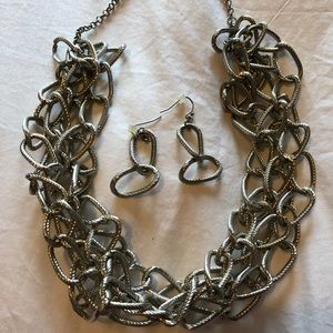 Necklace and earrings